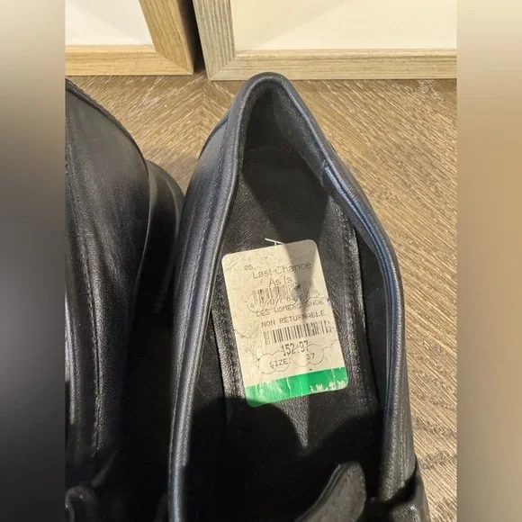 AGL Black Leather loafer Shoes. Women’s   Size37 - Picture 2 of 6